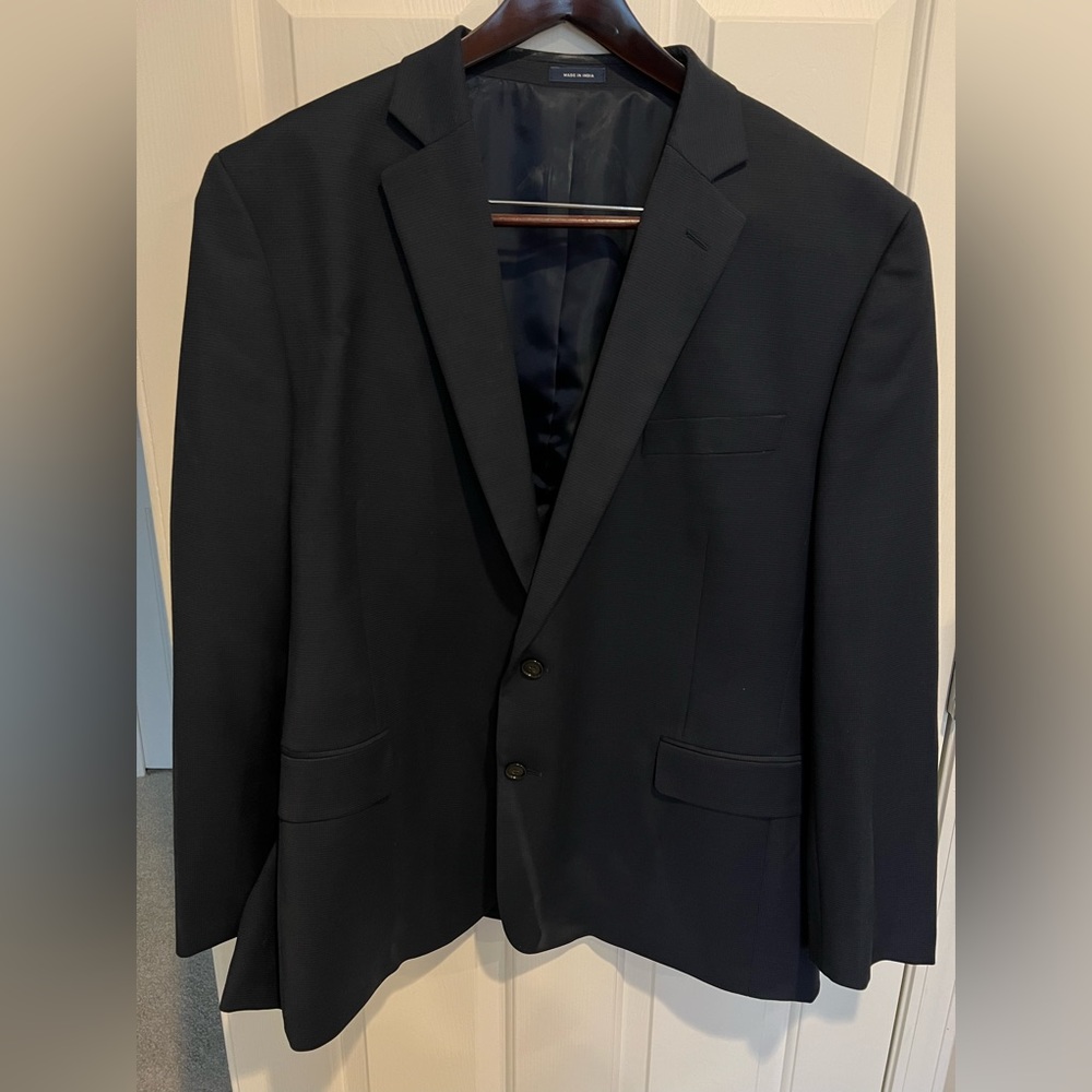 Stafford men’s navy blue sport coat.  50 R. Make offer!!